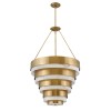 Suspension Echelon 8x40W E14 Laiton ancien ELSTEAD LIGHTING QN-ECHELON-8P