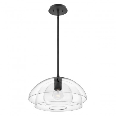 Suspension Lotus 1x60W E27 Noir ELSTEAD LIGHTING QN-LOTUS-P-BLK