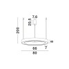 Suspension MORBIDO 60W LED Blanc NOVA LUCE 9345641