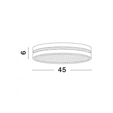 Plafonnier WHEEL 30W LED Blanc NOVA LUCE 9081211