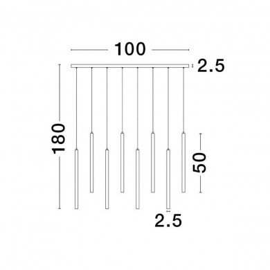 Suspension TRIMLE 20W LED Noir Sable NOVA LUCE 9287935