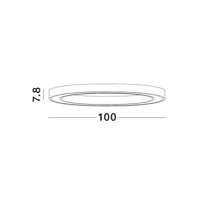 Plafonnier STING 60W LED Blanc Sable NOVA LUCE 9558660