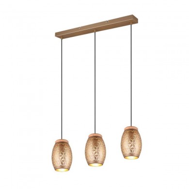 Suspension BIDAR 3x28W Café TRIO LIGHTING R31573065