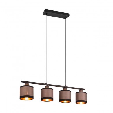 Suspension DAVOS 4x10W Noir mat TRIO LIGHTING R31554041