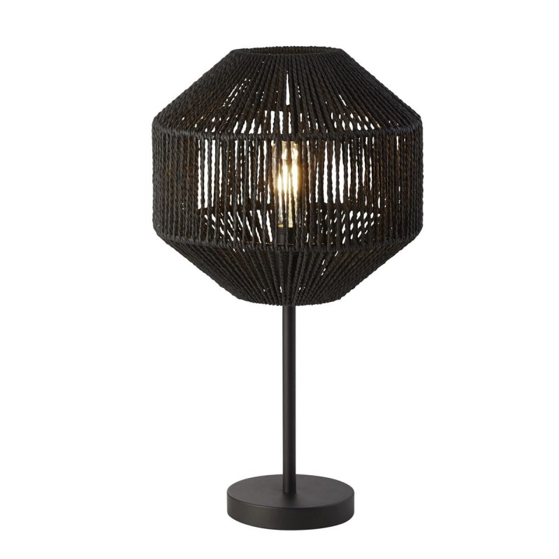 Lampe WICKER 1x60W E27 Noir SEARCHLIGHT 11201-1BK