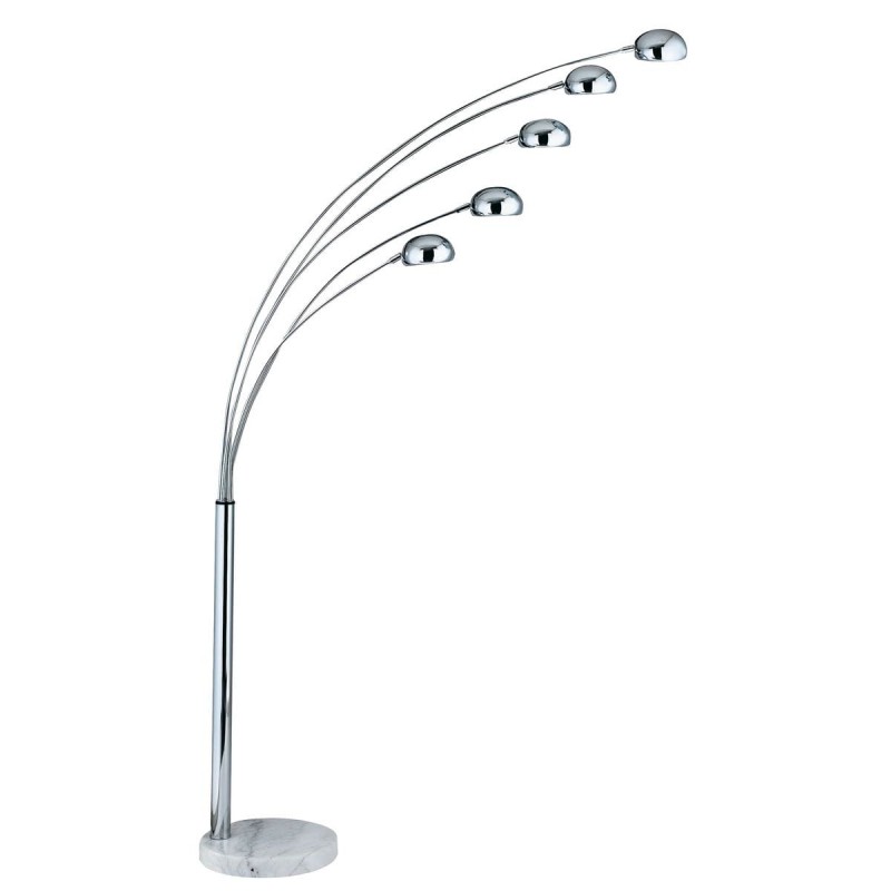 Lampadaire GIRAFFE 5x40W E14 Chromé Blanc SEARCHLIGHT 3085-5CC