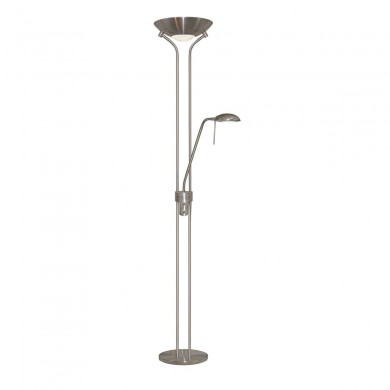 Lampadaire MOTHER & CHILD 1x230W+1x33W R7S - 118MM Argent satiné SEARCHLIGHT 4329SS