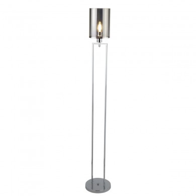 Lampadaire CATALINA 1x60W E27 Chromé Fumé SEARCHLIGHT 9053CC