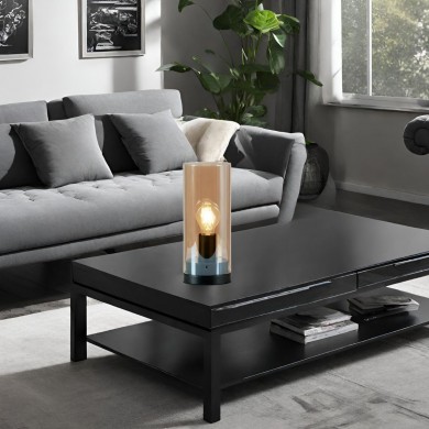 Lampe de table POST 1x25W Max E27 Noir Ambre MARKSLOJD 108735