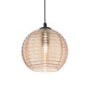 Suspension RIGA BIG Ambre Noir 1xE27 60W IDEAL LUX 241203