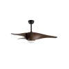 Ventilateur Plafond Breeze LED 132 cm Noir Mat et Marron NOVA LUCE 