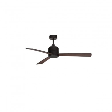 Ventilateur Plafond AXEL 137 cm Noir et Bois NOVA LUCE 