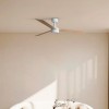 Ventilateur Plafond RUDDER L 132cm Blanc Frêne LED FARO 34297-1TW