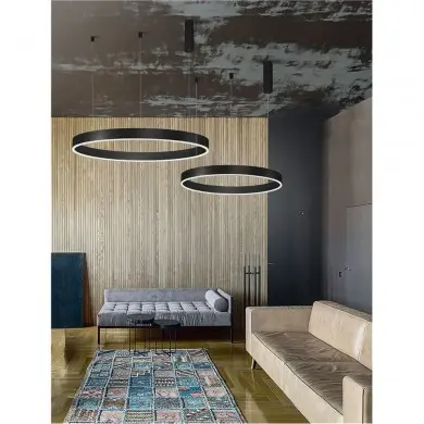 Suspension MOTIF Noir sable 60W LED NOVA LUCE 9530214