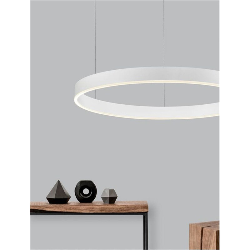 Suspension MOTIF Blanc sable 50W LED NOVA LUCE 9530210