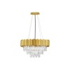 Suspension MAGNOLIA Doré 6x5W LED Ornements arrondis NOVA LUCE 9824075