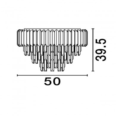 Plafonnier MAGNOLIA Doré 6x5W LED H39,5 NOVA LUCE 9824073