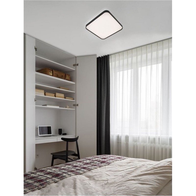 Plafonnier ATHOS Noir sable 30W LED NOVA LUCE 9081240