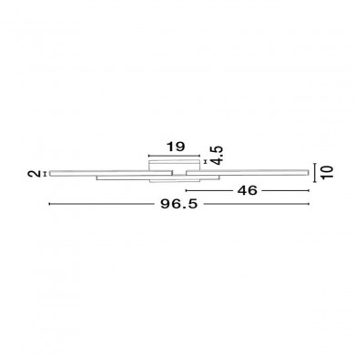 Applique Murale CHART Blanc sable 31W LED NOVA LUCE 9695246