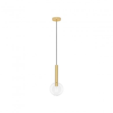 Suspension AMELIA Transparent et or sable LED NOVA LUCE 9028832