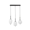 Suspension LATO Noir et opale LED NOVA LUCE 9624099