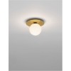 Plafonnier INDIGO Doré et opale 1x5W LED L23 NOVA LUCE 9501246