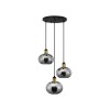 Suspension MIRRO Doré et fumé 3x12W LED L30 NOVA LUCE 9035963