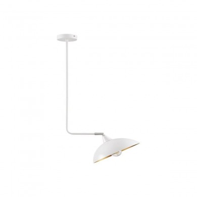 Suspension réglable MIRBA Blanc sable et doré 1x12W LED H120 NOVA LUCE 9035980