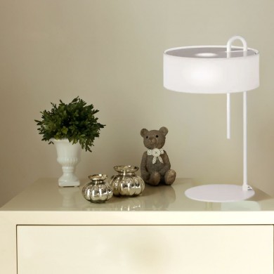 Lampe de table Clip 1X15W Max LED E27 Blanc ACB S8178081B
