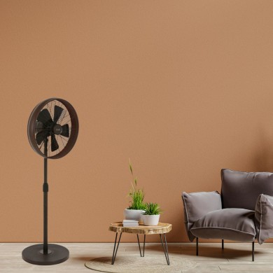 Ventilateur sur pied Breeze Pedestal Fan Bronze et noir BOUTICA DESIGN 213116EU