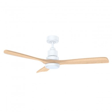 Ventilateur Plafond Mallorca 132cm Blanc et Bois LED MARTEC MMDC1333WN