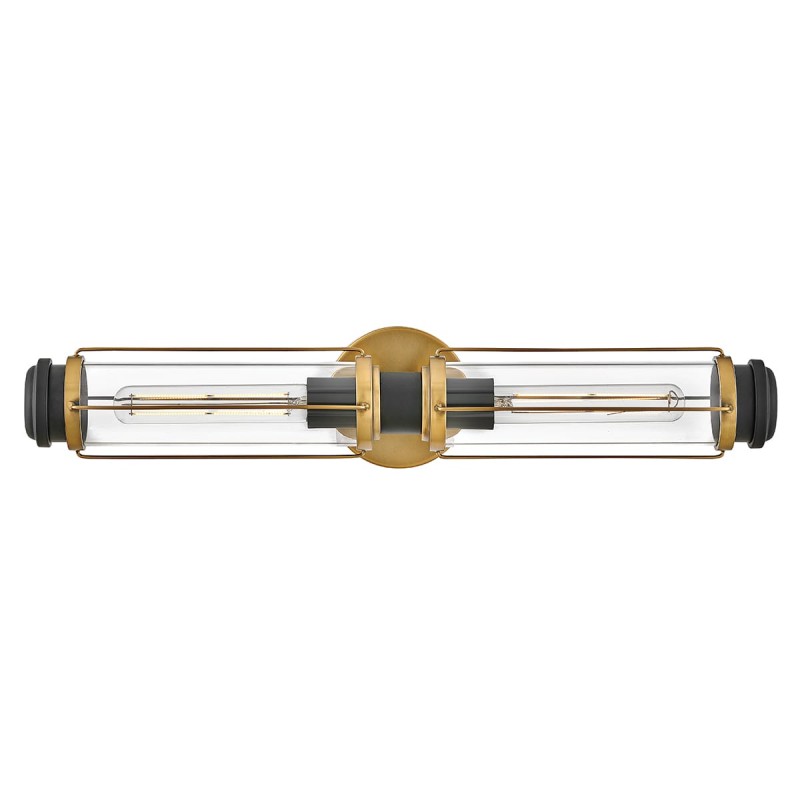 Applique Salle de bain Masthead 2x40W Laiton & Noir ELSTEAD LIGHTING HK-MASTHEAD2-HBBK