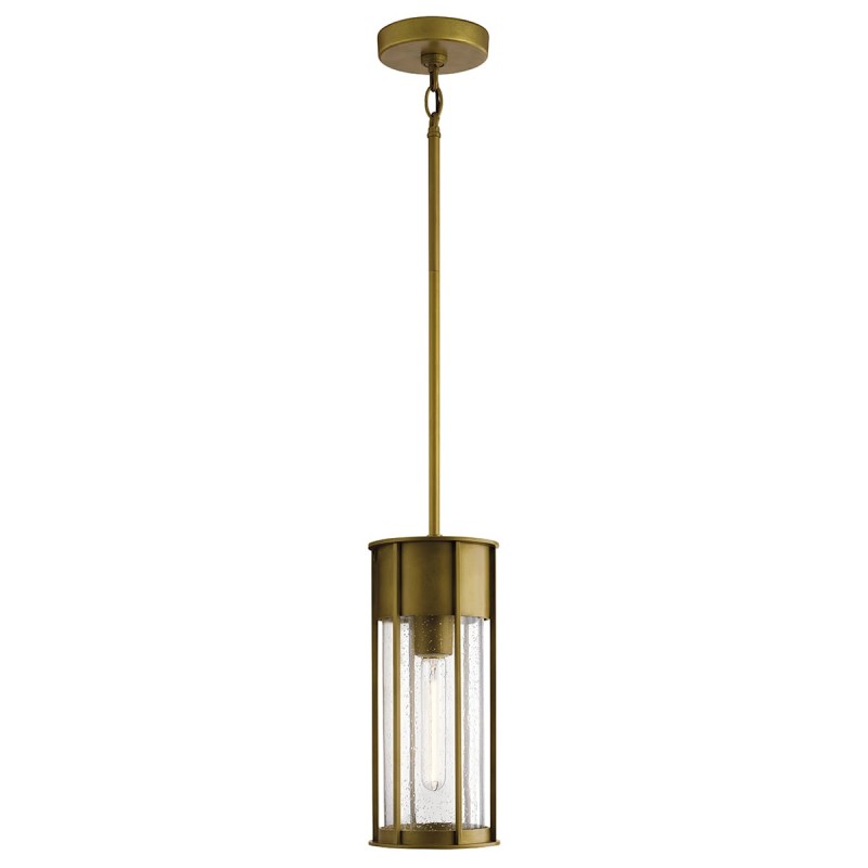 Suspension Extérieur Camillo 1x60W Laiton peint naturel ELSTEAD LIGHTING KL-CAMILLO-P-PNBR