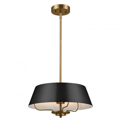 Suspension Luella 3x40W Noir & Laiton ELSTEAD LIGHTING KL-LUELLA-3P-BKB