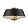 Suspension Luella 3x40W Noir & Laiton ELSTEAD LIGHTING KL-LUELLA-3P-BKB