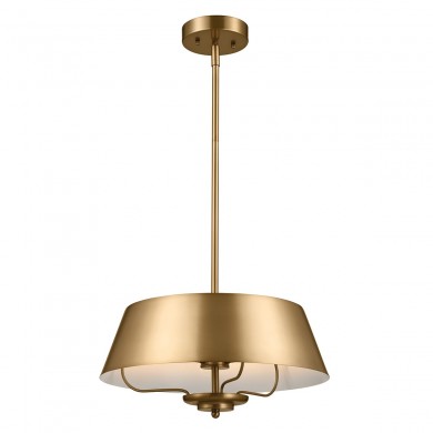 Suspension Luella 3x40W Laiton Brossé Naturel ELSTEAD LIGHTING KL-LUELLA-3P-BNB