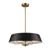 Suspension Luella 4x40W Noir & Laiton ELSTEAD LIGHTING KL-LUELLA-4P-BKB