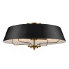 Suspension Luella 4x40W Noir & Laiton ELSTEAD LIGHTING KL-LUELLA-4P-BKB