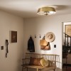 Suspension Luella 4x40W Laiton Brossé Naturel ELSTEAD LIGHTING KL-LUELLA-4P-BNB