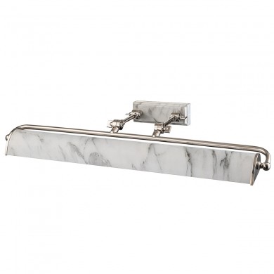 Applique Winchfield 4x40W Nickel Poli & Effet Marbre Blanc ELSTEAD LIGHTING WINCHFIELD-PLL-PN-WM