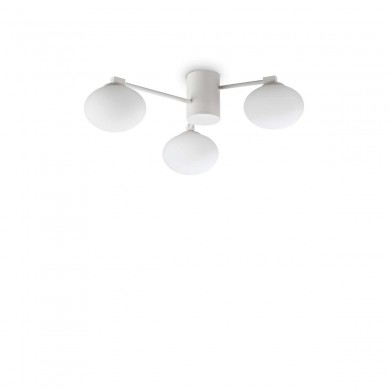 Plafonnier HERMES 3x28W Max G9 H180 Blanc IDEAL LUX 322667