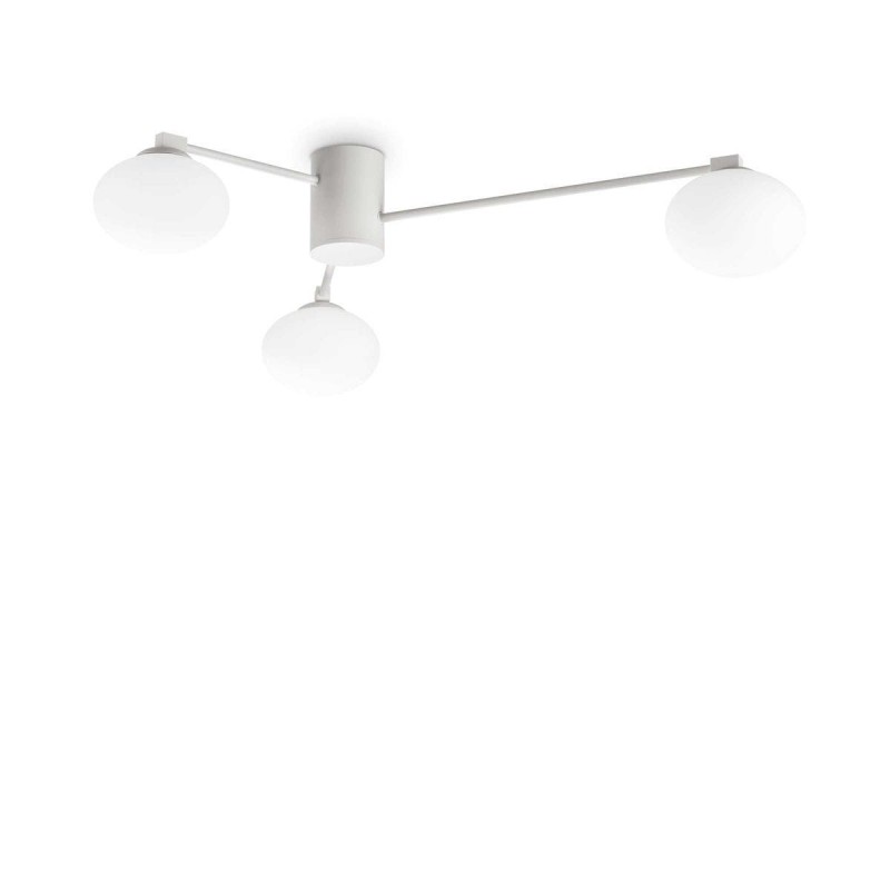 Plafonnier HERMES 3x28W Max G9 H200 Blanc IDEAL LUX 322674