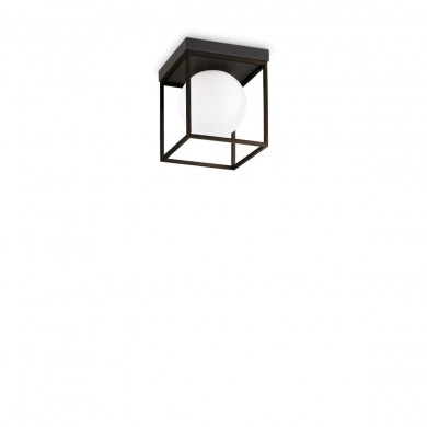 Plafonnier LINGOTTO 1x28W E14 Max Noir IDEAL LUX 327853