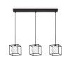 Suspension LINGOTTO 3x4W Max G9 Noir IDEAL LUX 327846