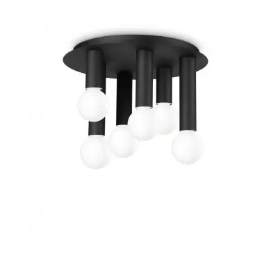 Plafonnier PETIT 6x42W E27 Max Noir IDEAL LUX 327976