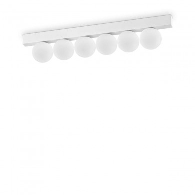 Plafonnier PING PONG 6x18W Max LED Blanc IDEAL LUX 328256