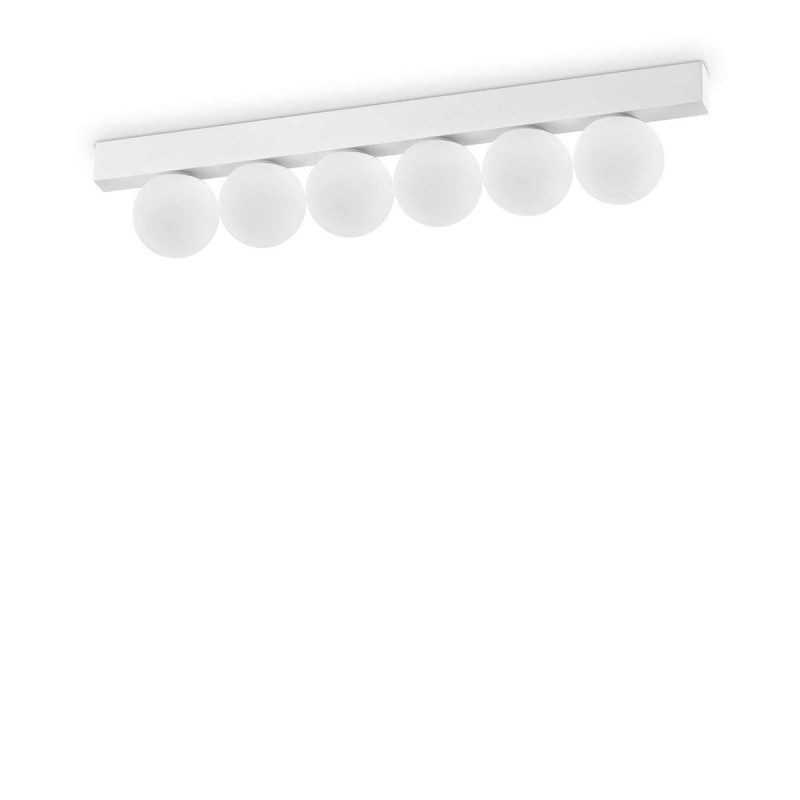 Plafonnier PING PONG 6x18W Max LED Blanc IDEAL LUX 328256