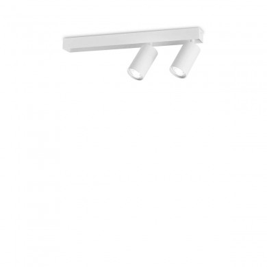 Plafonnier PROFILO 2x28W Max GU10 Blanc IDEAL LUX 314716