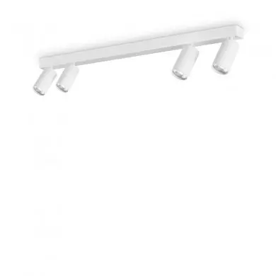 Plafonnier PROFILO 4x28W Max GU10 Blanc IDEAL LUX 328188