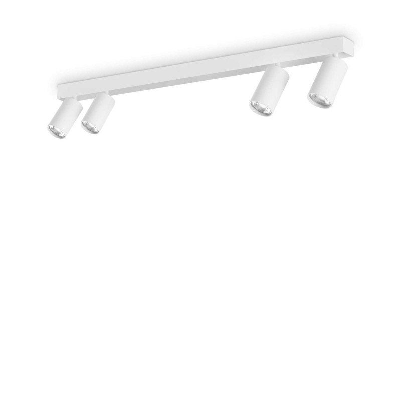 Plafonnier PROFILO 4x28W Max GU10 Blanc IDEAL LUX 328188